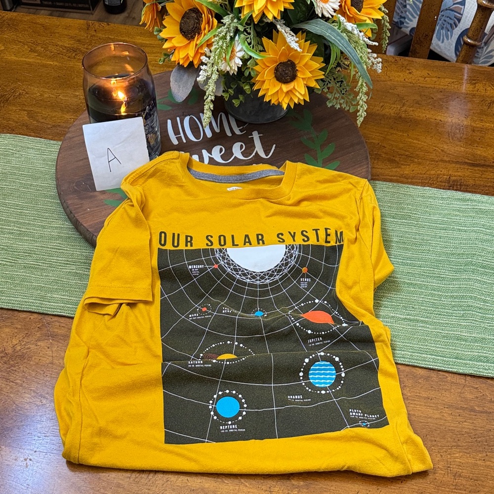 Old Navy Solar System Graphic Tee - Mustard